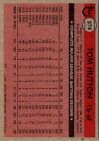 1981 O-Pee-Chee Tom Hutton #374