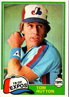 1981 O-Pee-Chee Tom Hutton #374