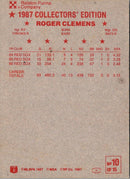 1987 Star Roger Clemens Roger Clemens