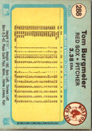 1982 Fleer Tom Burgmeier