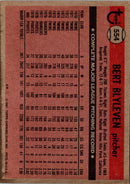 1981 Topps Bert Blyleven