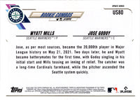 2021 Topps Update Jose Godoy / Wyatt Mills #US80 Rookie