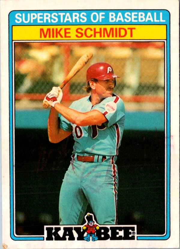 1987 Topps Kay-Bee Superstars of Baseball Mike Schmidt #29