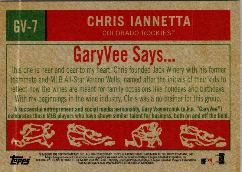 2019 Topps Gary Vee's Top Entrepreneurs in Baseball Chris Iannetta