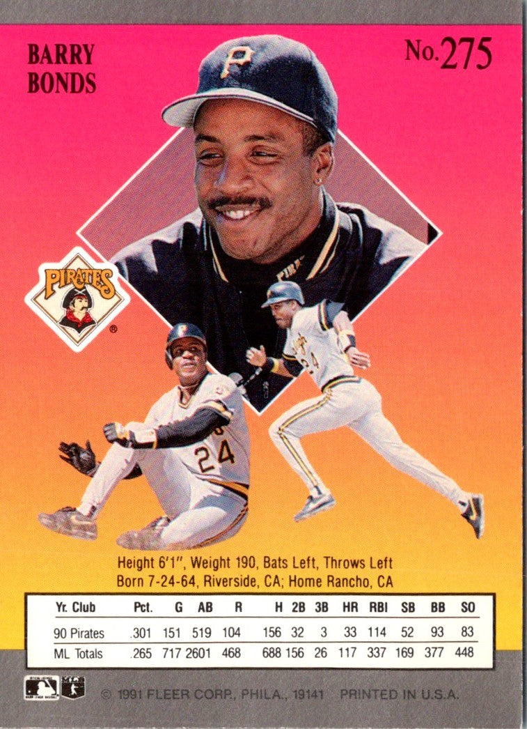 1991 Ultra Barry Bonds