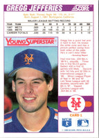 1989 Score Young Superstars I Gregg Jefferies #1