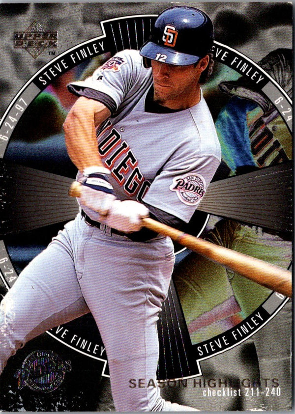 1998 Upper Deck Steve Finley #251