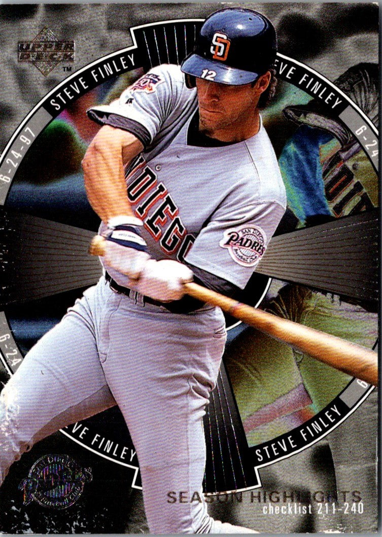 1998 Upper Deck Steve Finley