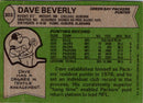 1978 Topps Dave Beverly