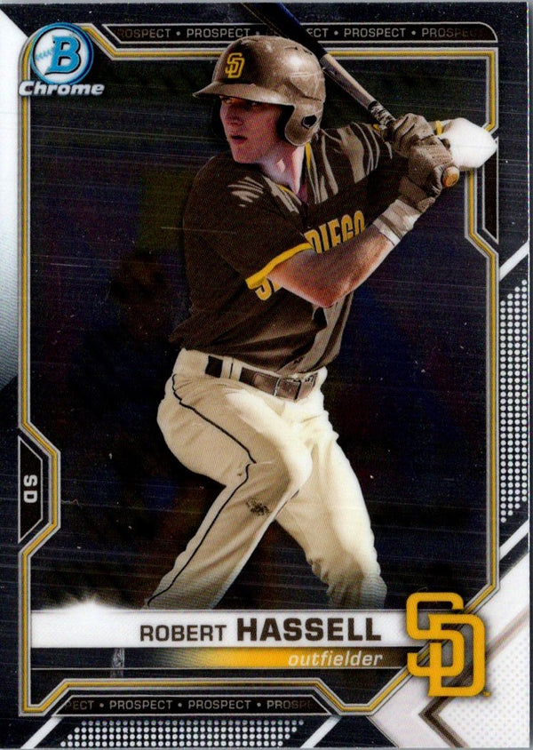 2021 Bowman Chrome Prospects Robert Hassell #BCP-120