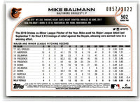 2022 Topps Gold Mike Baumann #502 0857/2022