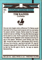 1988 Donruss Super Diamond Kings Tim Raines #2