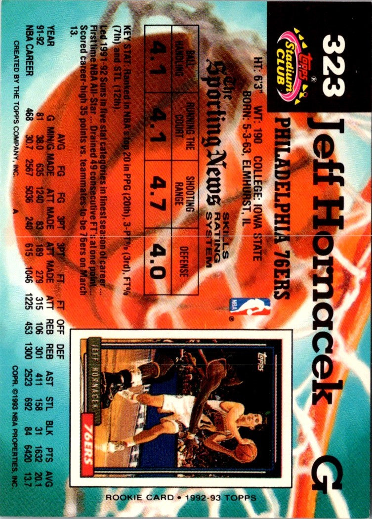 1992 Stadium Club Members Only Jeff Hornacek