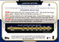 2015 Bowman Chrome Justin Upton #19