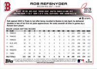 2022 Topps Update Rob Refsnyder #US129