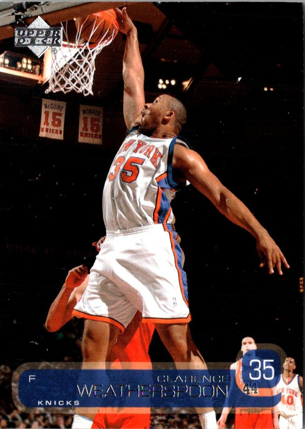 2002 Upper Deck Clarence Weatherspoon #116