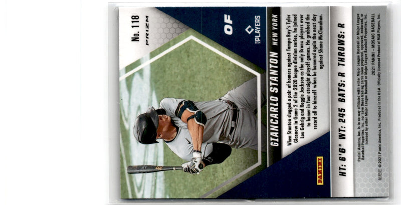 2021 Panini Mosaic Green Giancarlo Stanton