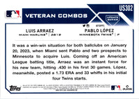 2023 Topps Update City Swap (Luis Arraez/Pablo Lopez) #US302