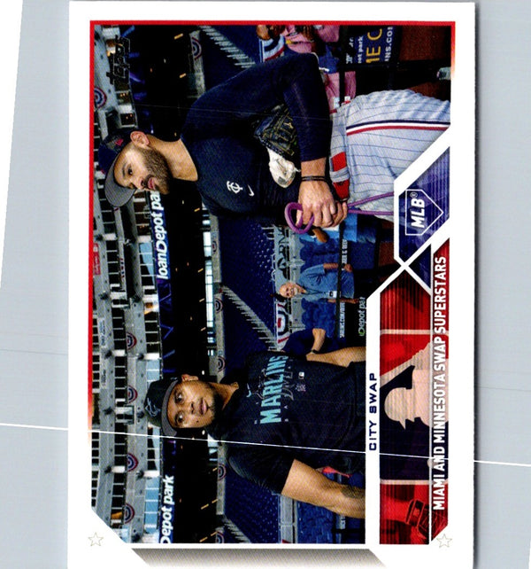 2023 Topps Update City Swap (Luis Arraez/Pablo Lopez) #US302