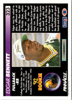 1992 Pinnacle Edgar Bennett #323 Rookie