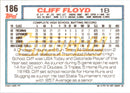 1992 Topps Gold Cliff Floyd