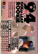 1994 Leaf Gold Rookies Brian Anderson