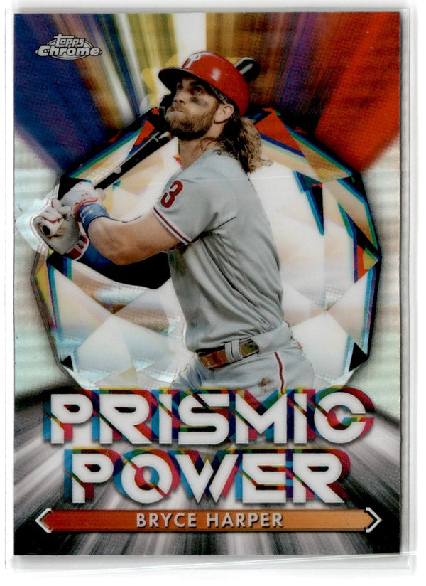 2021 Topps Chrome Prismic Power Bryce Harper #PP-4