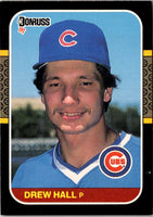 1987 Donruss Drew Hall #594 Rookie