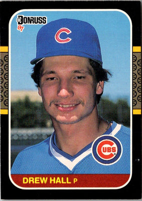 1987 Donruss Drew Hall #594 Rookie
