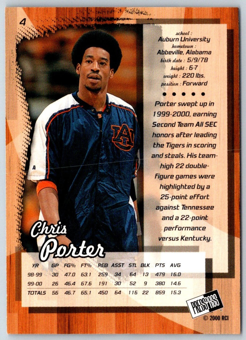 2000 Press Pass Torquers Chris Porter