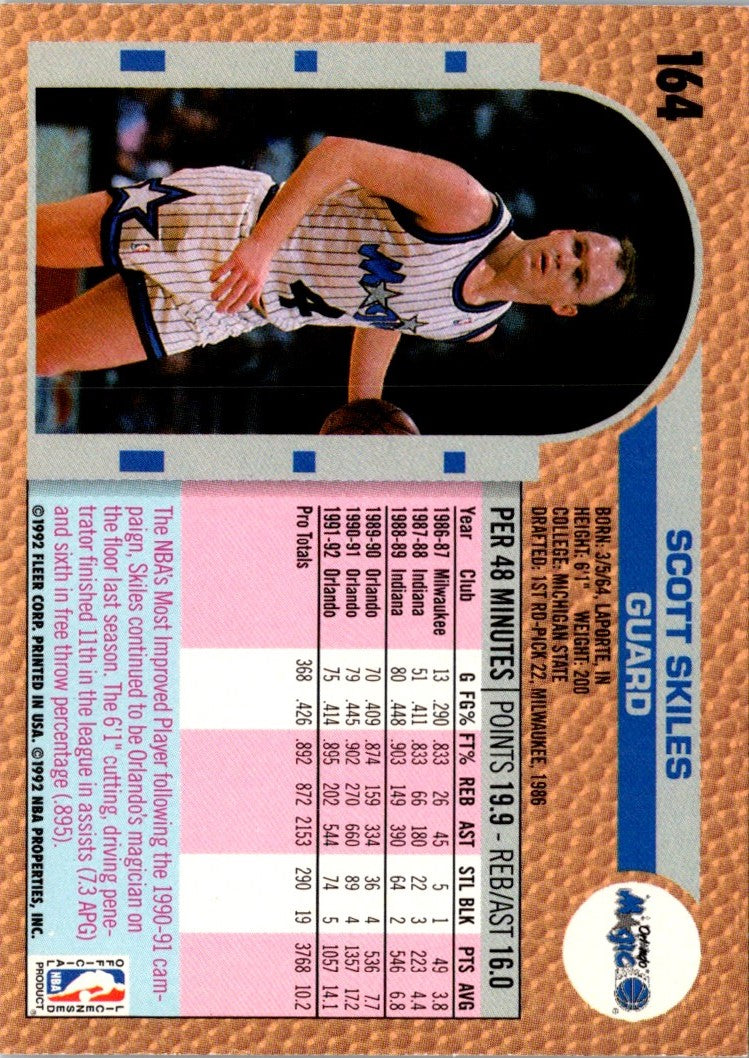 1992 Fleer Scott Skiles