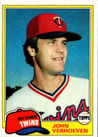 1981 Topps John Verhoeven #603