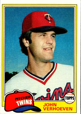 1981 Topps John Verhoeven #603
