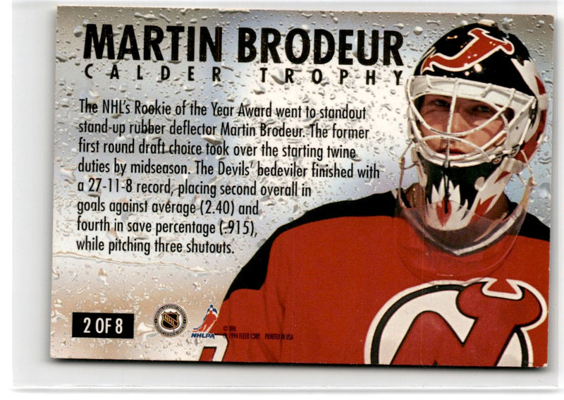 1994 Ultra NHL Award Winners Martin Brodeur