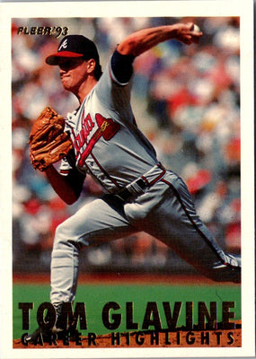 1993 Fleer Tom Glavine Career Highlights Tom Glavine #8