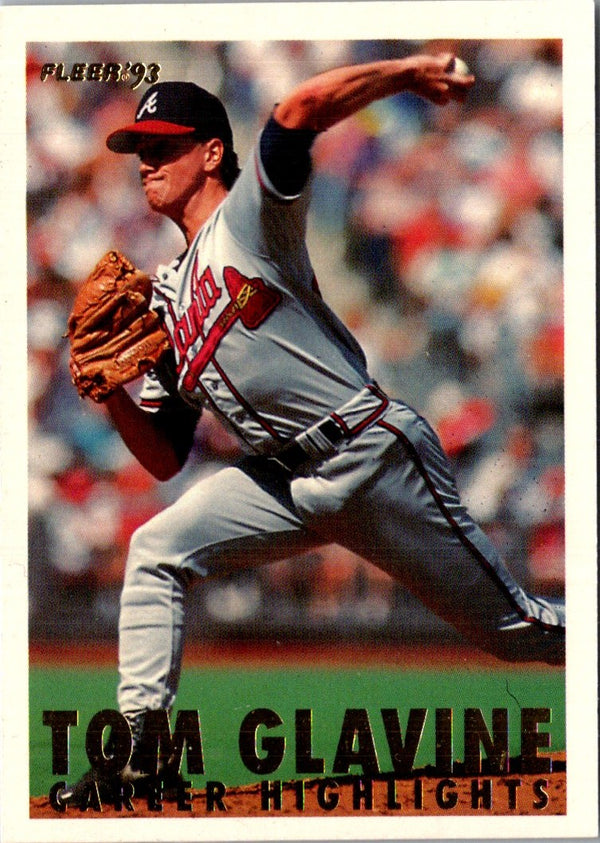 1993 Fleer Tom Glavine Career Highlights Tom Glavine #8