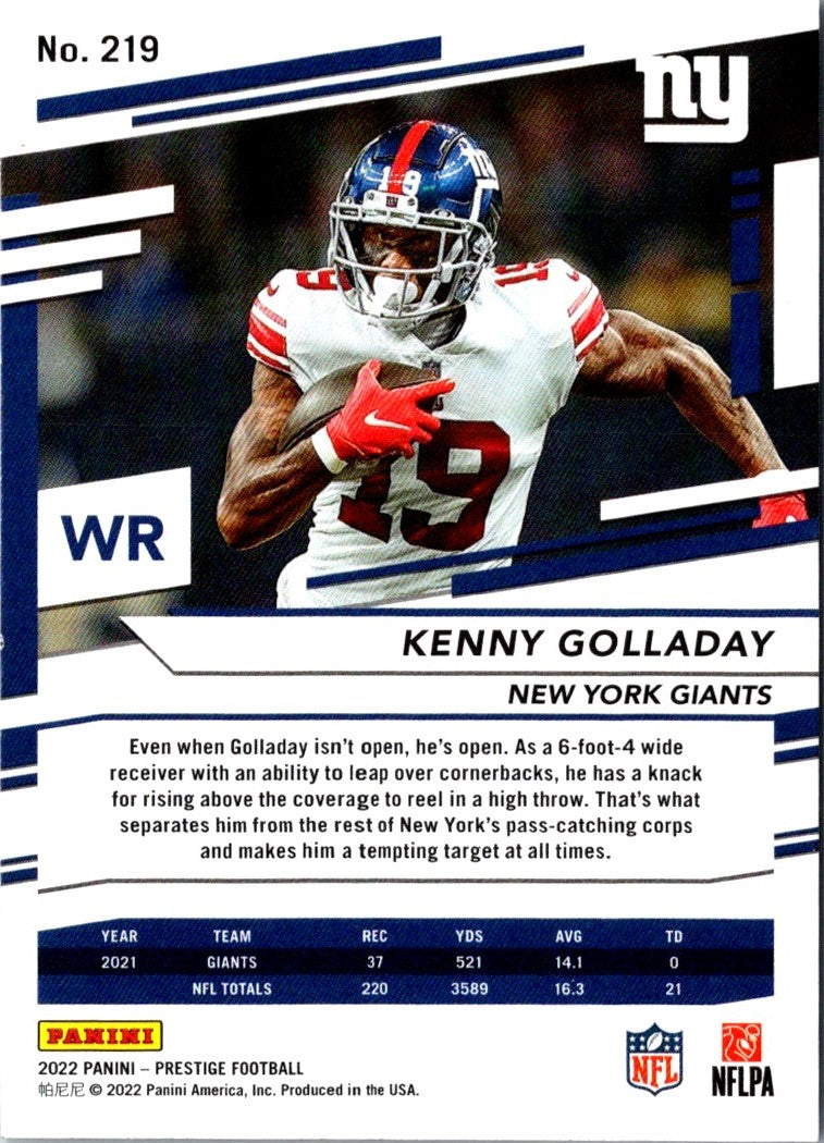 2022 Panini Prestige Kenny Golladay