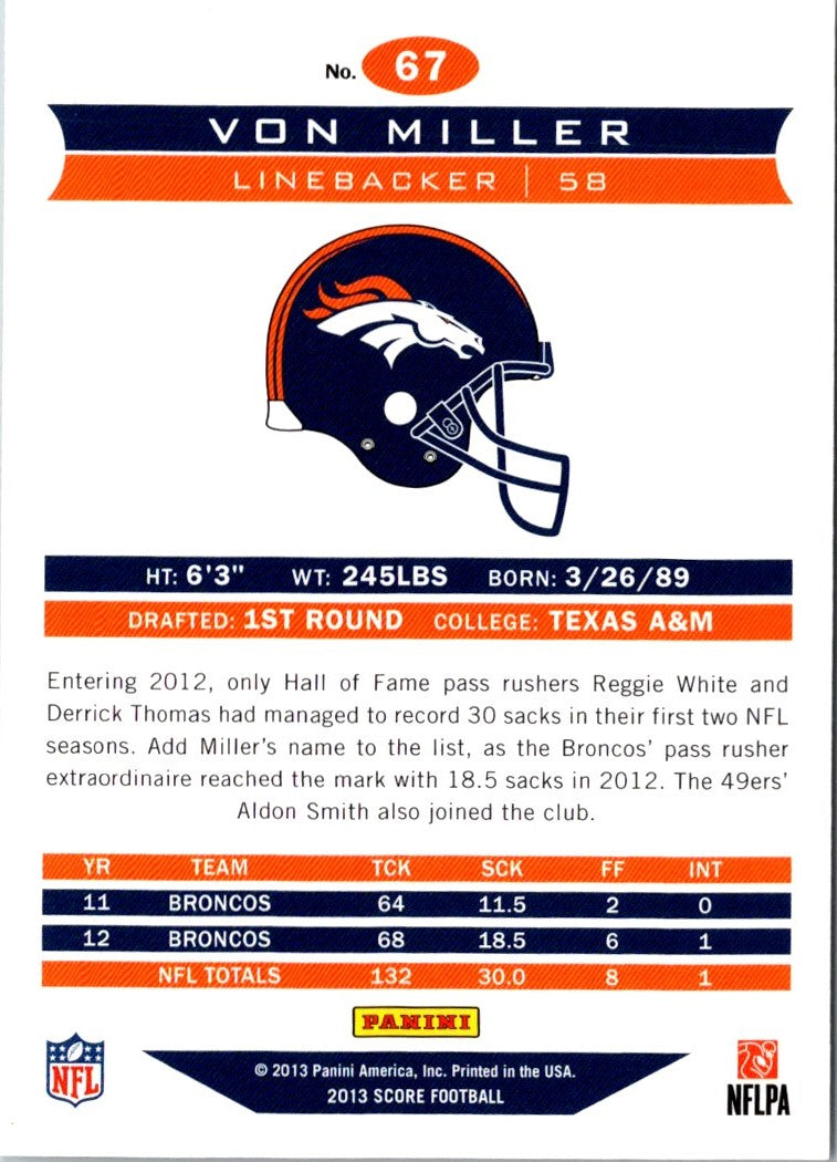 2013 Score Von Miller