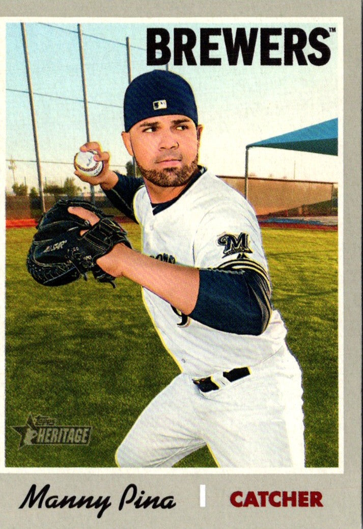 2019 Topps Heritage Manny Pina