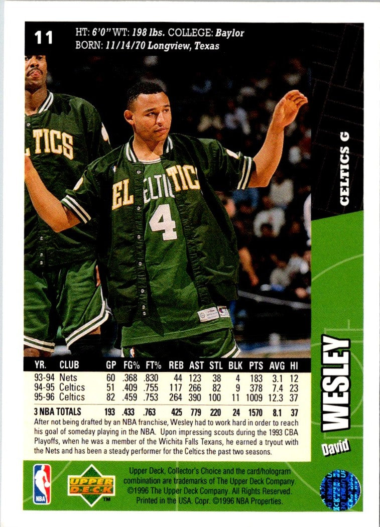 1996 Collector's Choice David Wesley