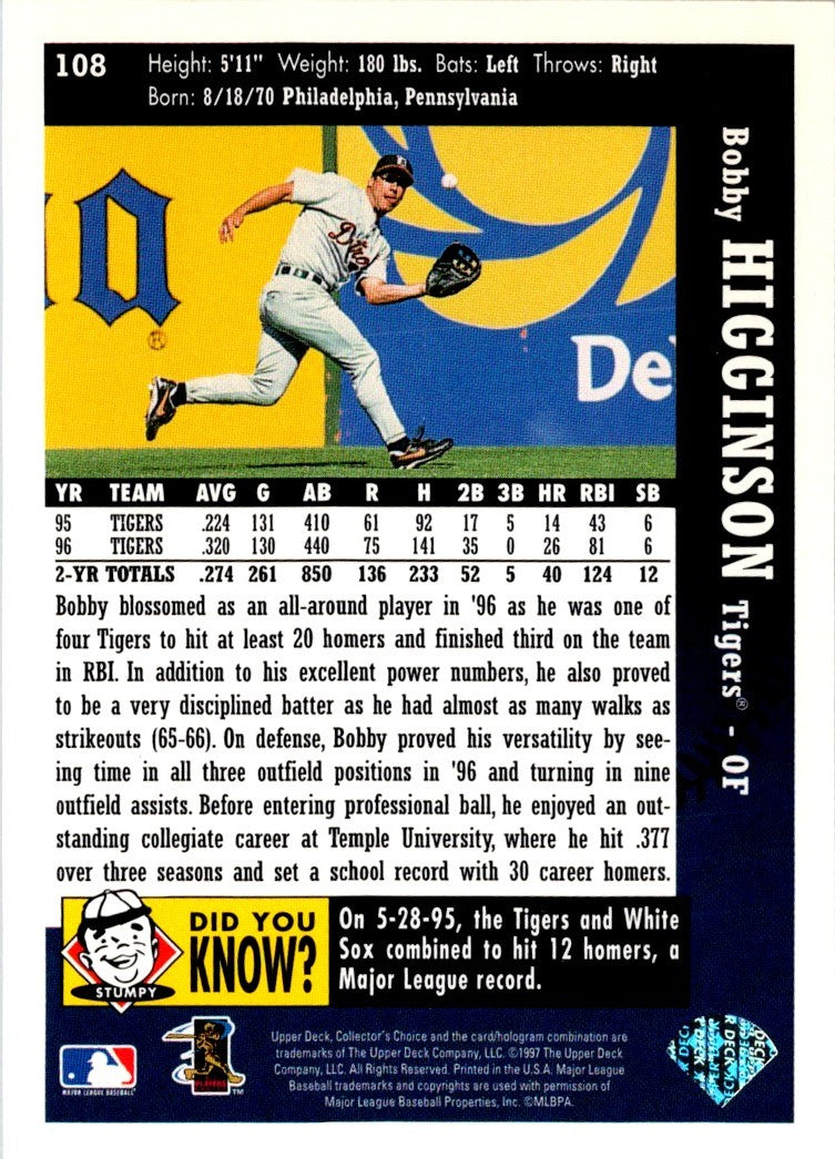 1997 Collector's Choice Bobby Higginson