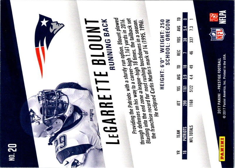 2017 Panini Prestige LeGarrette Blount