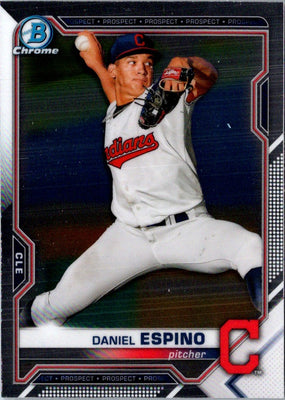 2021 Bowman Chrome Prospects Daniel Espino #BCP-123