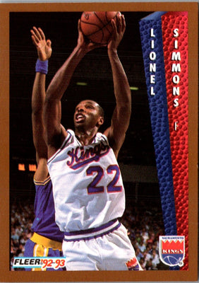 1992 Fleer Lionel Simmons #198