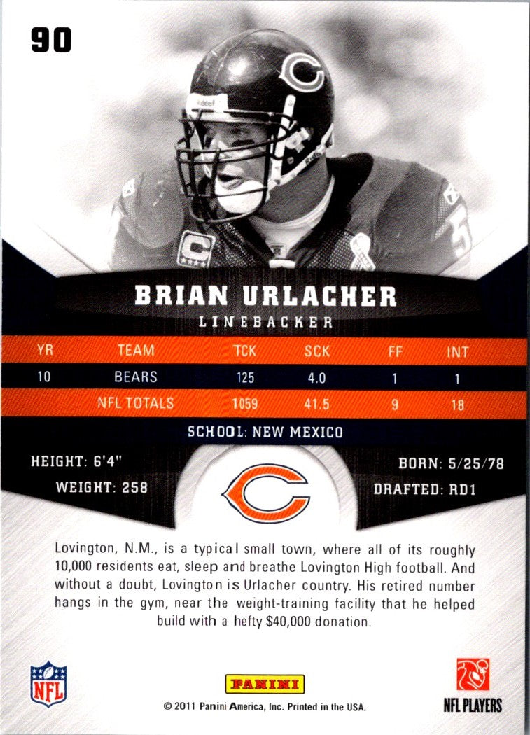 2011 Panini Gridiron Gear Brian Urlacher