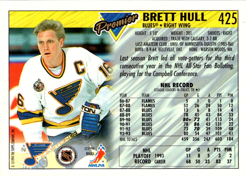 1993 Premier Brett Hull