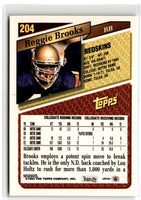 1993 Topps Reggie Brooks #204 Rookie