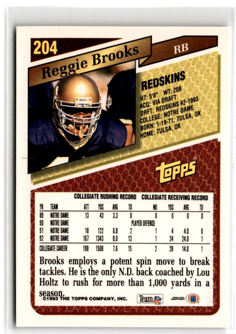 1993 Topps Reggie Brooks