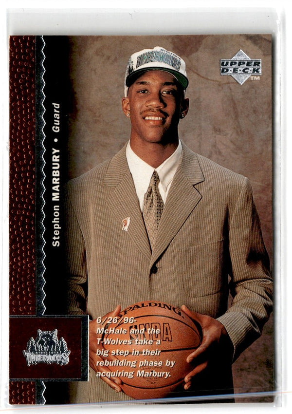 1996 Upper Deck Stephon Marbury #74 Rookie