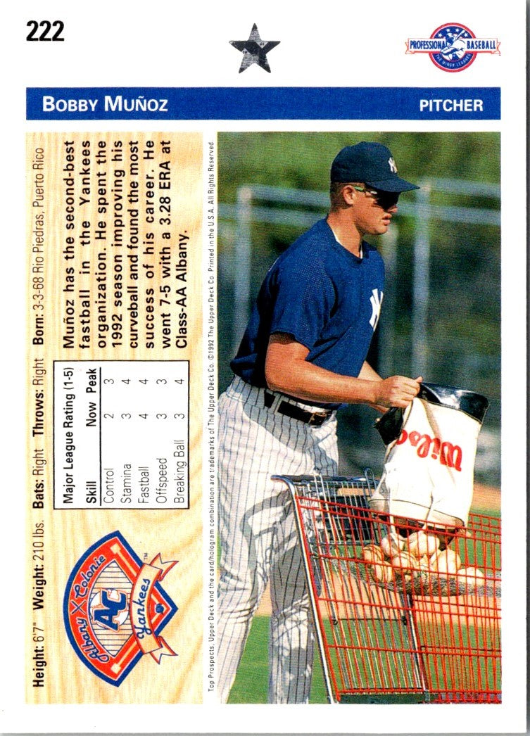 1992 Upper Deck Minors Bobby Munoz